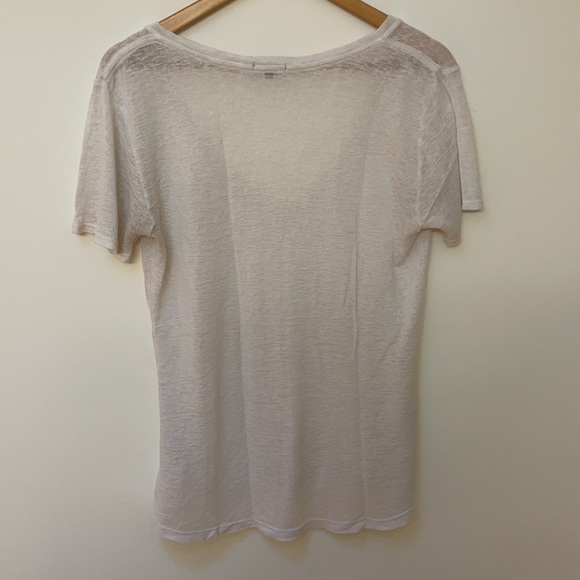 Rails White Slub Knit T-Shirt - Picture 6 of 6